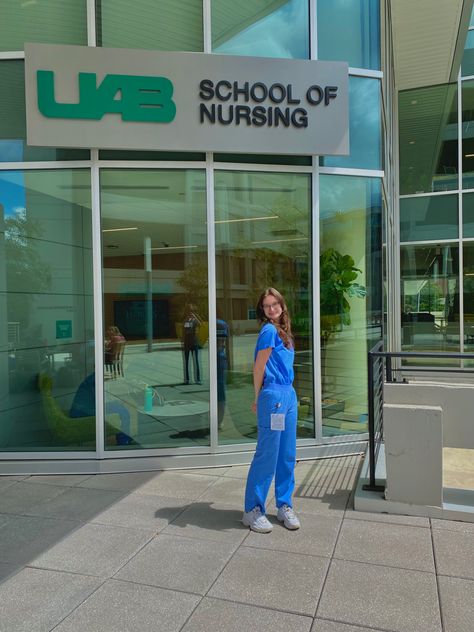 Nyu Nursing School, Uab Blazers Aesthetic, Nyc Nurse Aesthetic, Licensed Practical Nurse Aesthetic, Traveling Nurse Aesthetic, Registered Nurse Aesthetic, Uab Blazers, Nursing Motivation, Medical Scrubs Outfit