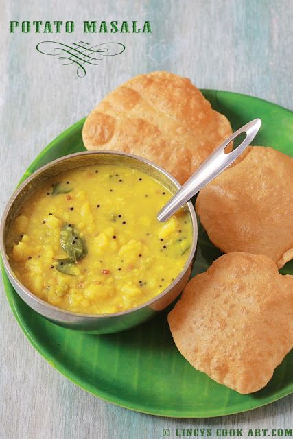 Poori Masala | Potato Masala for Poori Poori Masala Recipe, Poori Masala, Aloo Masala, Indian Breakfast Recipes, Potato Masala, South Indian Breakfast Recipes, South Indian Breakfast, Recipe Potato, How To Make Potatoes