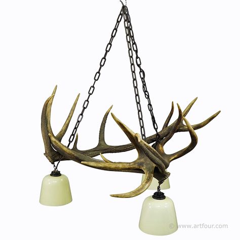 Antler Furniture, Antler Lamp, Fantasy Furniture, Antler Chandelier, Art Antique, Old Barn, Deer Antlers, Chandelier Pendant Lights, Chandeliers And Pendants