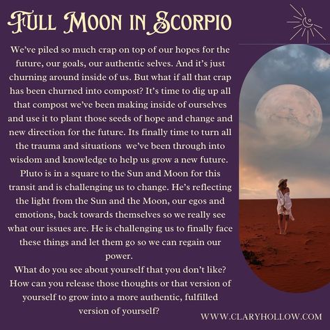 Happy Full Moon in Scorpio! ✨🌕✨ #scorpiofullmoon #lettinggo #fullmoonrelease #energyhealing #claryhollow Full Moon In Scorpio, Happy Full Moon, Moon In Scorpio, Scorpio Moon, Moon Child, Energy Healing, Full Moon, Letting Go, Moon