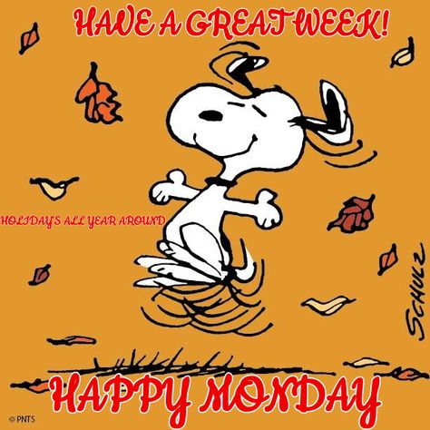 Snoopy Happy Monday, Snoopy Classroom, Snoopy Dance, Good Morning Snoopy, Week Quotes, Blessed Week, Peanuts Movie, Daily Greetings, Snoopy Images