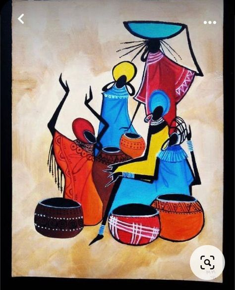 Original Figure Painting on Canvas Modern Indian Art Indian - Etsy India Ganesha Wall Art, Wall Art Indian, Worli Painting, Modern Indian Art, Afrique Art, African Paintings, Art Indian, Quilt Modernen, Afrikaanse Kunst