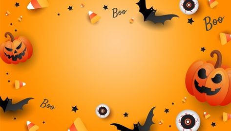 Free Vector | Grunge halloween background with pumpkins and s spooky castle Spooky Castle, Halloween Desktop Wallpaper, Spooky Castles, Happy Birthday Wallpaper, Halloween Background, Birthday Wallpaper, Holiday Poster, Pumpkin Colors, Colorful Candy