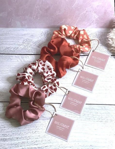 Scrunchie Business Packaging, Scrunchies Hairstyles, Boho Crown, Diy Hair Scrunchies, Scrunchie Ponytail, Arm Accessories, Rose Headband, Elegant Hair, Handmade Hair Accessories