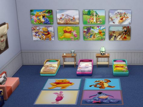 The Sims Resource - Second Set Winnie The Pooh Sims Mobile, Sims 5, Sims 4 Mm, Sims Freeplay, Sims 1, Toddler Room, Animal Skin, Luxury Boxes, Sims 4 Cc