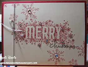 Merry gift card holder using Seasonally Scattered and Endless Wishes - Stampin up, Christmas card Fun Christmas Cards, Stamped Christmas Cards, Gift Cards Money, Homemade Christmas Cards, Christmas Card Crafts, Stampin Up Christmas, Christmas Makes, Christmas Cards To Make, Winter Cards