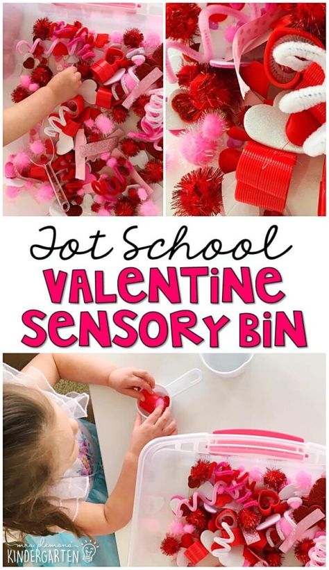 Preschool Parent Gifts, Valentine Sensory Bin, Valentines Day Crafts For Kids, Preschool Valentines Activities, Valentine Sensory, School Valentines, February Crafts, Valentine's Day Crafts For Kids, February Valentines