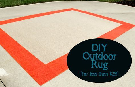 DIY Outdoor Rug for Less Than $25! >> including source for great rug @Home Depot Diy Outdoor Rug, Outdoor Rugs Cheap, Screened In Porch Diy, Diy Rug, Backyard Projects, Deck Decorating, Screened Porch, Outdoor Projects, Outdoor Rug