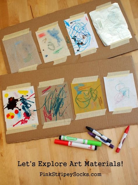 Let's Explore Art Materials like Scientists!  Test out the properties of different art materials just like scientists and artists do! Purposeful Play, Montessori Art, Different Art, Ecole Art, Homeschool Art, Kindergarten Art, Toddler Art, Camping Art, Process Art