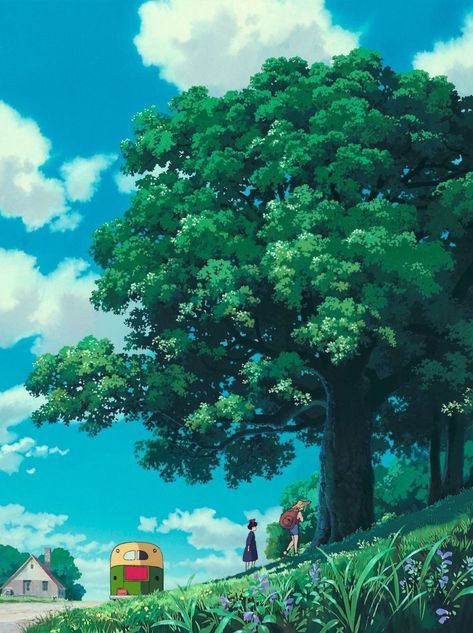 Studio Ghibli Background, Graphisches Design, Ghibli Artwork, Studio Ghibli Movies, Japon Illustration, Studio Ghibli Art, Ghibli Movies, Ghibli Art, Animation Background