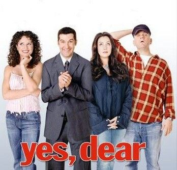 Yes, Dear, 2000-2006.  Cast, left to right:  Jean Louisa Kelly (Kim Warner), Anthony Clark (Greg Warner), Liza Snyder (Christine Hughes), Mike O'Malley (Jimmy Hughes) Jean Louisa Kelly, Yes Dear, 90s Tv Shows, Christmas Episodes, Old Shows, Great Tv Shows, Old Tv Shows, Comedy Tv, Retro Tv