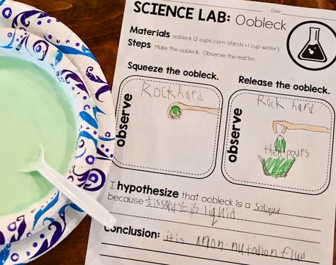 2nd Grade Matter Science Labs - Firstgraderoundup States Of Matter Activities, Teaching Matter, Matter Experiments, Bartholomew And The Oobleck, Changes In Matter, Matter Lessons, Matter Unit, Matter Activities, Science Labs