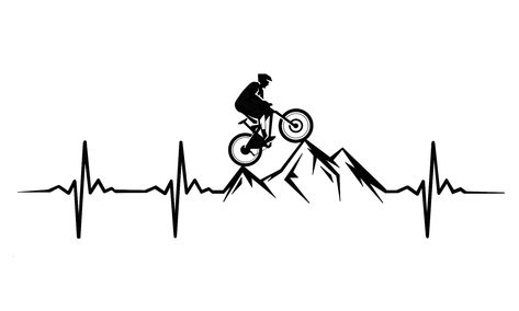 Mountain Biking Tattoo Ideas, Mtb Tattoo Ideas, Mountain Bike Tattoo Ideas, Cycling Tattoo Bicycles, Bike Stencil, Mtb Tattoo, Tattoo Bike, Cycling Tattoo, Mountain Bike Tattoo