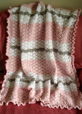 The Snapdragon Baby Blanket is absolutely stunning. This crochet baby blanket pattern is sweet and lacy. Ruffled Baby Blanket, Crochet Zig Zag, Minion Baby, Zig Zag Crochet, Crocheted Blanket, Crochet Blanket Afghan, Baby Afghan Crochet, Crochet Baby Girl, Afghan Patterns