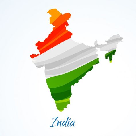 Map of india with tricolor Free Vector | Free Vector #Freepik #freevector #map #independence-day #flag #india Happy Republic Day Wallpaper, Indian Flag Photos, Map Of India, Independence Day Wallpaper, Independence Day Theme, Happy Independence Day India, Indian Independence Day, Independence Day India, India Independence