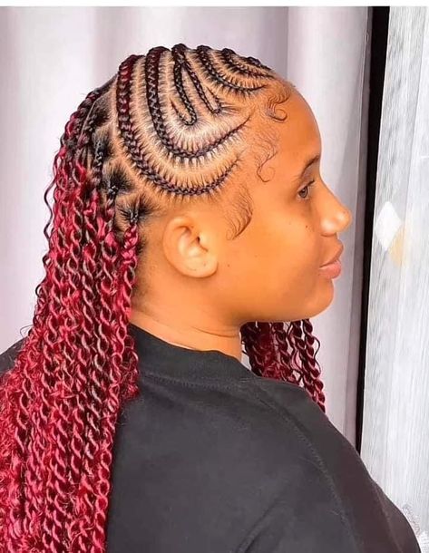 One Attachment Hairstyles, Attachment Hairstyles, Hairstyles With Attachment, Bun With Curls, Flat Twist Hairstyles, Bob Braids Hairstyles, Modern Short Hairstyles, Cornrows Styles, Bob Braids