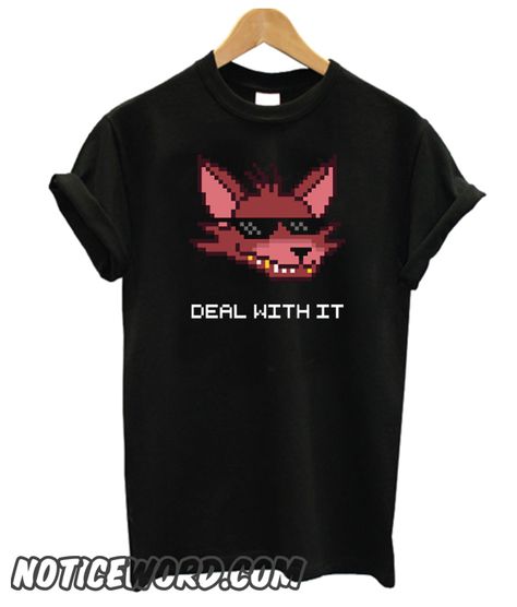 Five Nights at Freddy’s  FNAF  Foxy  Deal With It White Font smooth T-Shirt Fnaf Foxy, Trend T Shirt, Deal With It, Runway Trends, Five Night, Five Nights At Freddy's, New T, Direct To Garment Printer, Dream Clothes