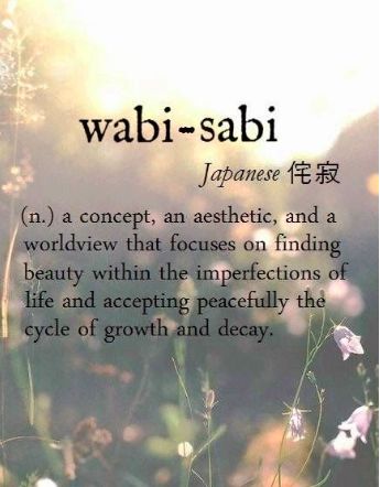 A definition of wabi-sabi, a Japanese concept about finding beauty within imperfection. Bahasa Jepun, Materi Bahasa Jepang, Design Villa, Uncommon Words, Unusual Words, Better Things, Rare Words, Design Hotel, Japanese Words