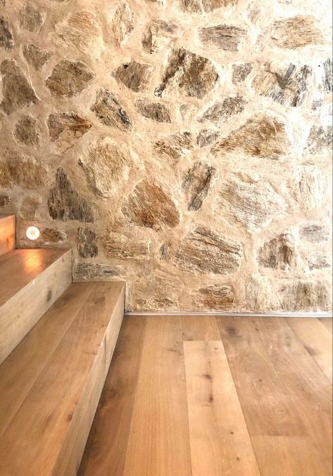 Stone Walls Interior, Stone Interior, Stone Walls, Stone Cottage, Hus Inspiration, Stone Houses, Stone House, Barn House, Stone Wall