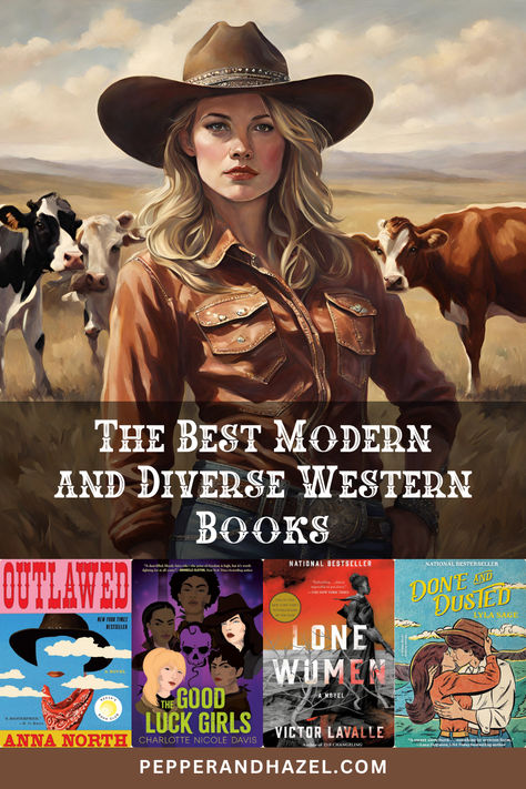 If you love the vibes of a Western novel, but you're tired of reading old traditional Western books that don't have a ton of diversity, then check out this list of 16 of the best modern and diverse Western novels! Dear America Books, Western Novels, Western Romance Books, Cowboy Books, Western Books, Contemporary Novels, Western Romance, Contemporary Fantasy, Modern Western