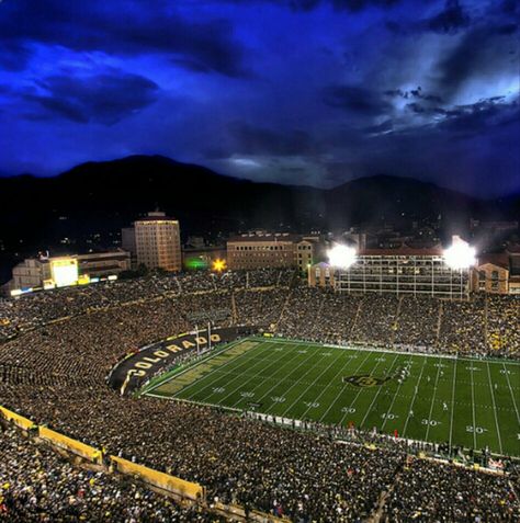 Folsom Field Colorado University, Colorado Buffaloes, University Of Colorado, Football Stadiums, Boulder Colorado, Football Field, Baseball Field, College Football, Bouldering