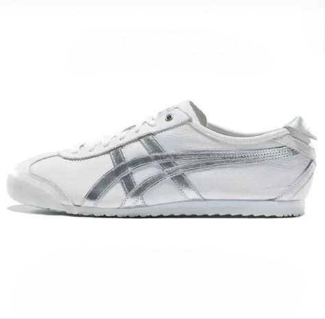 💿🪩 Tiger Mexico 66, Onitsuka Tiger Mexico 66, Mexico 66, Onitsuka Tiger, White Silver, Silver, White, Mexico