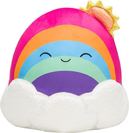 Amazon.com: Squishmallows 14-Inch Rainbow Plush - Add Belina to Your Squad, Ultrasoft Stuffed Animal Large Plush Toy, Official Kellytoy Plush : Toys & Games Rainbow With Clouds, Rainbow Plush, Wild Baby, Plane Ride, Teddy Bear Stuffed Animal, Bright Side, Cute Plush, Christmas Toys, The Rainbow