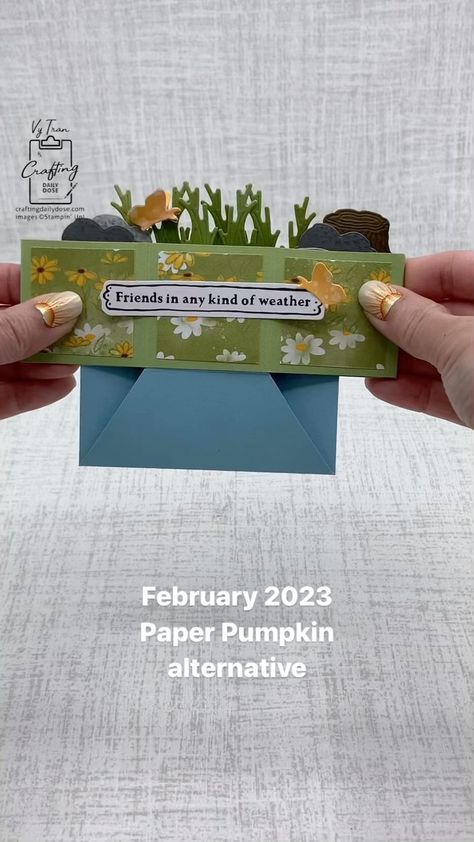 Vy Tran on Instagram: “I carrot lot 🥕about my customers! I always send out a thank you card anyway, and since this fun pop-up was made mostly with Sale-a-bration …” Tarjetas Pop Up, Paper Pumpkin Stampin Up, Card Embellishments, Scrapbooking Stamps, Fancy Fold Cards, Diy Creative Crafts, Stamping Up Cards, Card Tutorials, Pop Up Cards