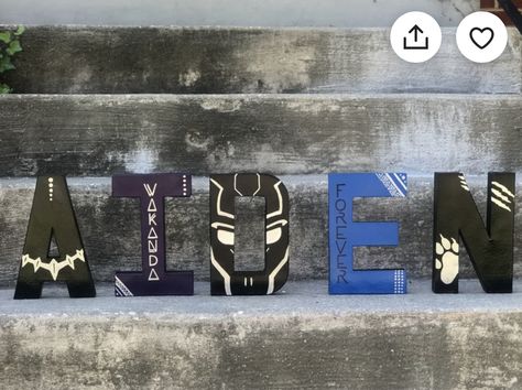 Black Panther Bedroom Ideas, Black Panther Room, Black Panther Bedroom, Superhero Classroom Door, Black Panther Theme, African Warrior, Design Bundles Svg, Paper Mache Letters, Superhero Classroom