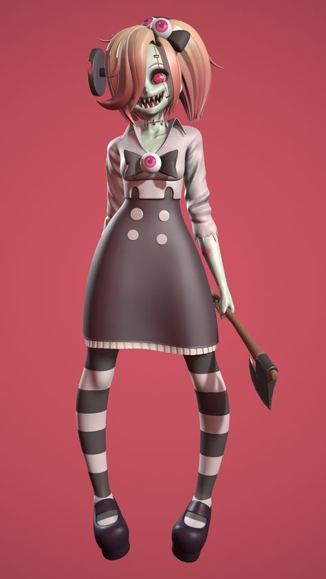 ArtStation - Zombie Girl, Quentin LORDEL Zombie Aesthetic, Zombie Pose, Zombie School, Anime Zombie, Zombie Drawings, Girl Drawing Easy, Cute Zombie, Girl Face Drawing, Zombie Dolls