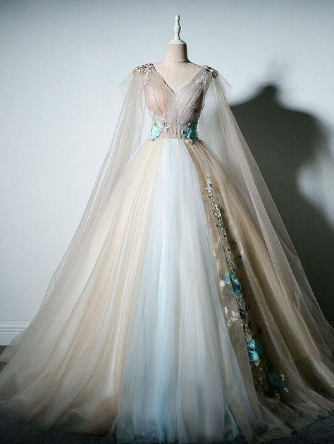 Fairy Dress Long, Gaun Abad Pertengahan, Ball Gown Prom Dresses, Gown Prom Dresses, Dress Quinceanera, 16 Dress, Quinceanera Dress, Tulle Ball Gown, Gown Prom