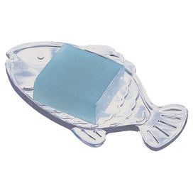 Pesce Soap Dish Vinyl Bar, Fish Soap, Nautical Bath, Bar Soap Holder, Fish Silhouette, Buy Fish, Soap Saver, Bath Accessories Set, Bathroom Accessory Sets