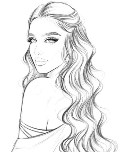 Cool Drawing Outlines, Face Outline Drawing Sketch, Girl Outline Drawing, Side Profile Outline, People Outline Drawing, Face Outline Drawing, Face Coloring Pages, Girl Outlines, Best Hairstyles For Women