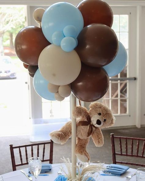 Event Designer and Business Coach on Instagram: "Teddy Bear Balloon Centerpieces! 🧸🧸 I just posted a DIY tutorial on how to create this adorable centerpieces. Click on the link in my profile to watch the YouTube video! All of the materials I used are in the description of the video." Diy Teddy Bear Centerpieces, Teddy Bear Balloon Centerpiece, Teddy Bear Centerpieces Diy, Bear Centerpieces, Bear Centerpiece, Teddy Bear Centerpieces, Teddy Bear Balloon, Diy Teddy Bear, Bear Balloon