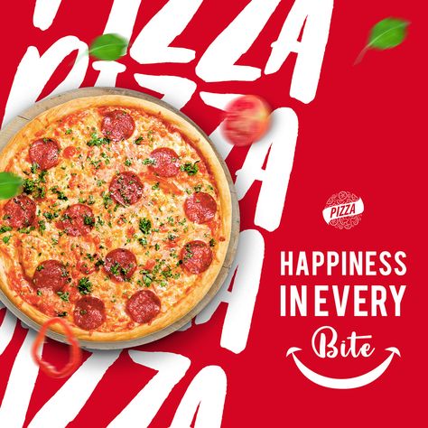 Pizza Social Media Post Design | Free Template :: Behance Creative Pizza Ads, Pizza Creative Ads, Pizza Instagram Post, Restaurant Social Media Design, Pizza Social Media Post, Pizza Ads, Pizza Post, Ultimate Sandwich, Pizza Poster