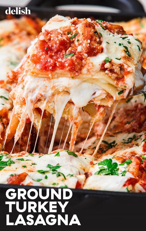 Turkey Lasagna Will Fill You Up Without Weighing You DownDelish Ground Turkey Lasagna, Lasagna Recipe Without Ricotta, Gluten Free Apple Recipes, Lasagna Recipe With Ricotta, Turkey Lasagna, Advocare Recipes, Candida Recipes, Easy Lasagna Recipe, Apple Dessert Recipes