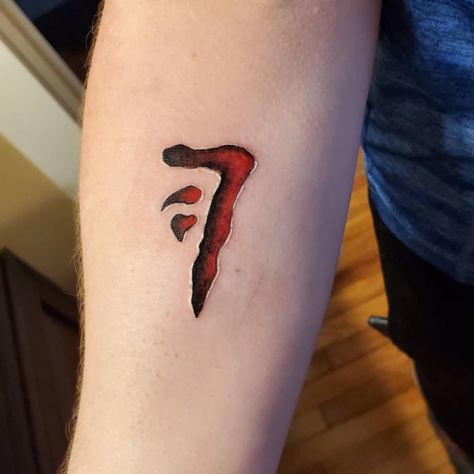 Supernatural Tattoo Mark Of Cain, Mark Of Cain Tattoo, The Dark Mark Tattoo, Cain Tattoo, Dark Mark Tattoos, Mark Of Cain, Nice Tattoos, Supernatural Tattoo, Skin Tattoo