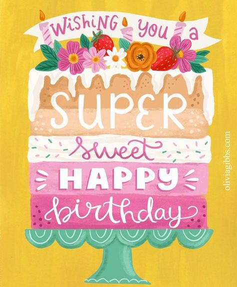 Happy Birthday Sunshine, Birthday Wishes Greeting Cards, Happy Birthday Illustration, Beautiful Birthday Wishes, Happy Birthday Woman, Beyond Grateful, Birthday Wishes Greetings, Happy Birthday Art, Cute Happy Birthday