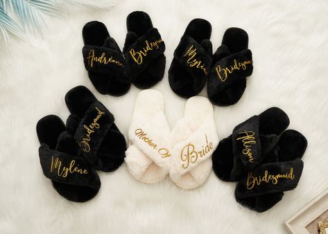 Custom Fluffy Bridesmaid Slipper,bachelorette Party Gifts,bride Slipper,bridesmaid Gifts Custom Slippers, Gifts for Her, Fluffy Slippers - Etsy Bachelorette Slumber Party, Gift For Bachelorette Party, Slumber Party Favors, Gift For Bachelorette, Spa Sleepover, Bridesmaid Slippers, Bridal Slippers, Shower Slippers, Bachelorette Party Weekend