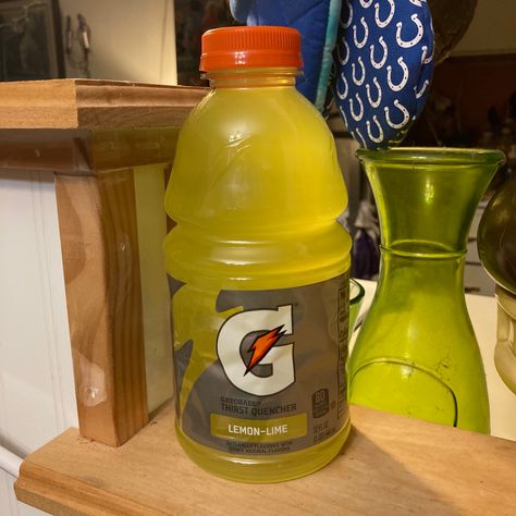 Gatorade Bottle, Lemon Lime, Natural Flavors, Drink Bottles, Drinks, Yellow, Pins