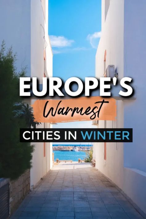 The 15 WARMEST Places to Visit in Europe This Winter Malta In February, Cities In Winter, Europe In December, Europe Winter Travel, Europe Food, Best Places In Europe, Places To Visit In Europe, Winter Travel Destinations, Cheap Places To Travel