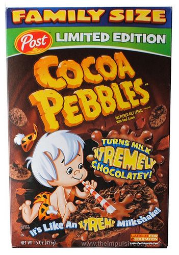 Limited Edition Post Xtreme Cocoa Pebbles Cocoa Pebbles, Pebbles Cereal, Kids Cereal, Gluten Free Cereal, Rice Crisps, Cold Cereal, Flavored Rice, Cereal Milk, Crispy Rice