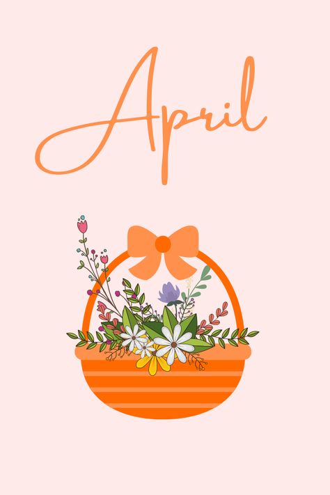 Hello April Aesthetic, Cute April Wallpaper, April Widget, Wallpaper April, April Iphone Wallpaper Spring, Wallpaper For April, Hello April Wallpaper, April Home Screen Wallpaper, April Iphone Wallpaper