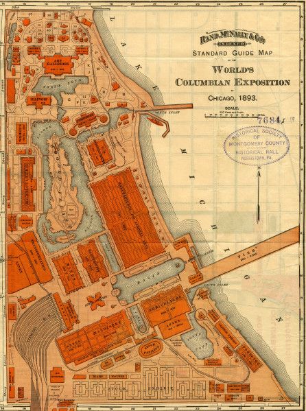 1893 World’s Columbian Exposition | Found in Collection Columbian Exposition 1893, Fair Photos, World's Columbian Exposition, City Of Chicago, Chicago Map, Palace Of Fine Arts, 1 May, Chicago History, Worlds Fair