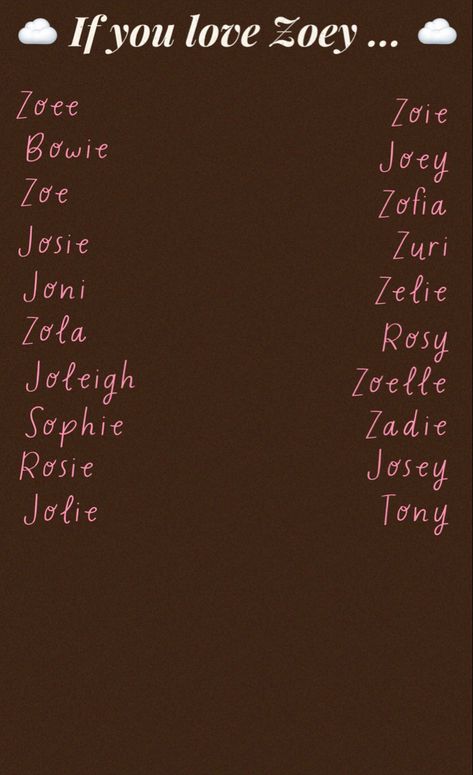 Zoey Name, Sims Names, Shifting Realities, Writing Inspiration Prompts, Writing Inspiration, If You Love, Baby Names, Beauty Tips, Beauty Hacks