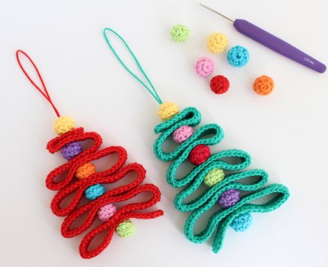 Crochet Ribbon Christmas Tree Pattern | poppyandbliss Crochet Christmas Trees Pattern, Rainbow Christmas Tree, Crochet Christmas Tree, Crochet Ornament Patterns, Christmas Crochet Patterns Free, Crocheted Christmas, Rainbows Christmas, Crochet Christmas Decorations, Crochet Christmas Trees