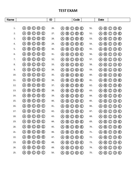 multiple choice exam paper template - Download this free printable multiple choice questionnaire template if you are a teacher and you want to create your multiple choice exam in a quick way. Multiple Choice Answer Sheet, Answer Sheet Template, Exam Template, Choice Template, Bubble Sheet, Hd Happy Birthday Images, Multiple Choice Test, Loyalty Card Template, Free Planner Templates