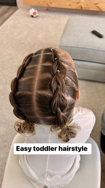 Maddie Obray on Instagram: "“Oh yeah let’s do this!” My favorite part of the whole video🥹 here’s another hair tutorial for you guys! Let me know if you try it🫶🏼 #toddlerhairstyles #hairtutorial #toddler" Toddler Girl Easter Hairstyles, Little Baby Girl Hairstyles For Short Hair, Little Gurl Hairstyles Kids, Cute Little Kid Hairstyles, Toddler Hairstyles For Fine Hair, Long Toddler Hairstyles Girl, Toddler Hairstyles Girl Updo, Hair For Little Kids Easy, Fun Toddler Hairstyles