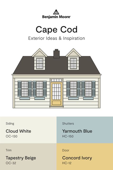 Cape Cod House Paint Colors Exterior, Cape Cod Exterior Colors, Cape Cod Colors Palette, Cape Cod House Front Door, Classic Cape Cod House Exterior, Cap Cod Exterior Paint Colors, Cape Cod House Exterior Remodel, Colonial Cape Cod House Exterior, Cape Cod Home Exterior