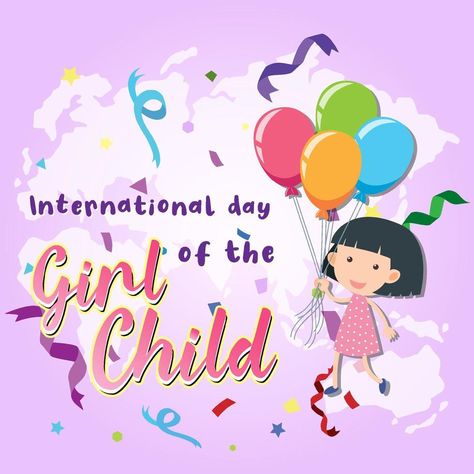 International day of girl child poster design International Girl Child Day Posters, Girl Child Day Poster, International Girls Day, Girl Child Day, Children's Day Poster, Library Display, World Days, Library Displays, Wedding People